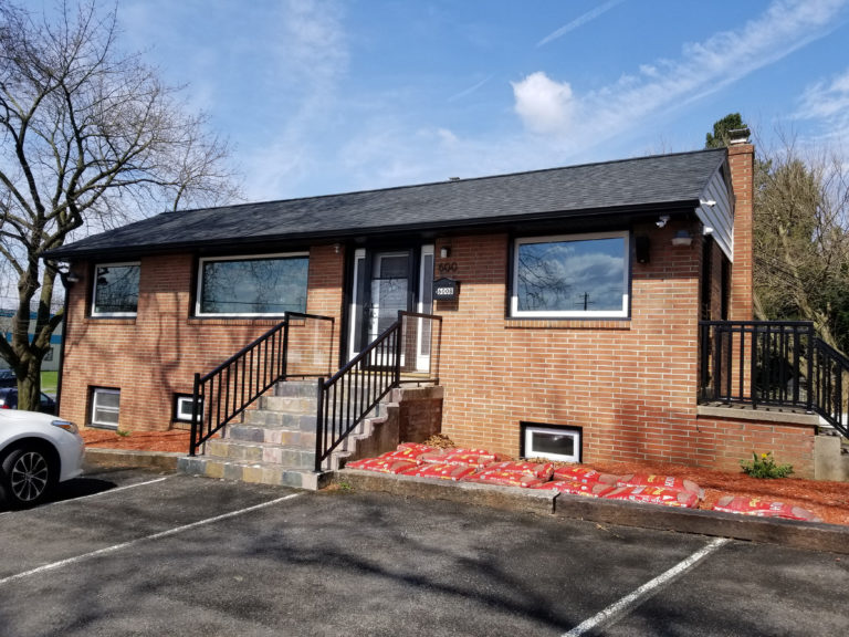 Updated Small Office at Busy Intersection
